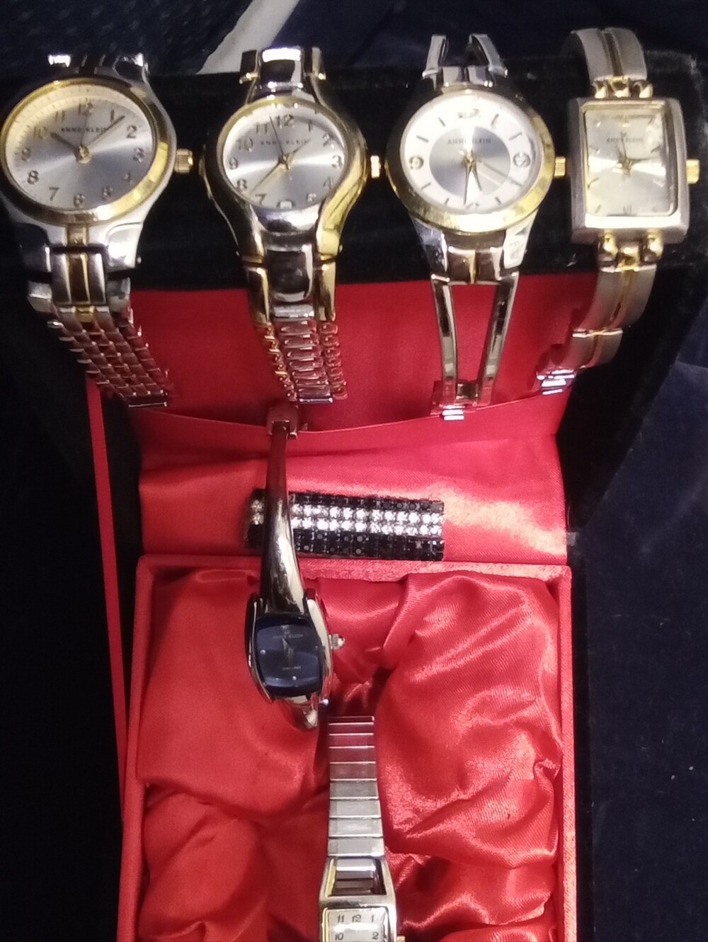 Ladies Anne  Klein Two-Tone Gold & Silver Bracelet Watch- Accessories